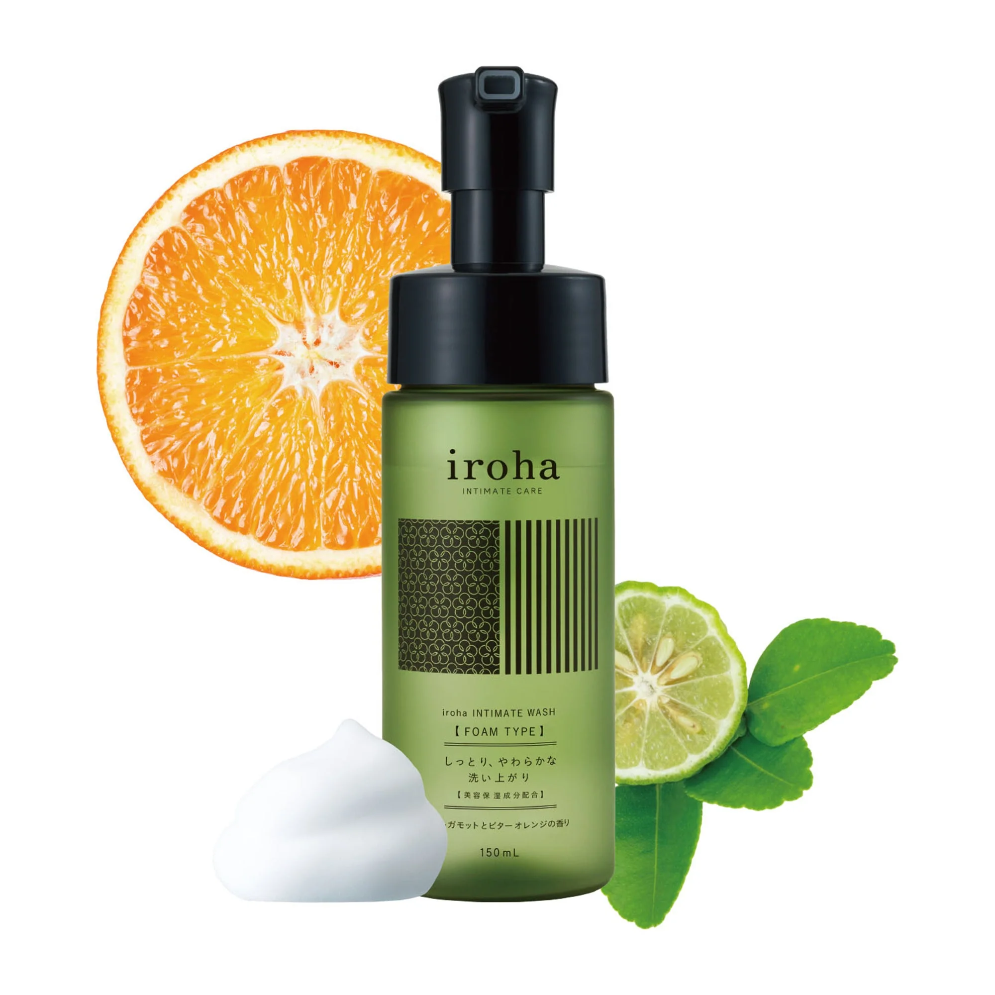 iroha INTIMATE WASH [FOAM TYPE] Bergamot and Bitter Orange Set - Image 3